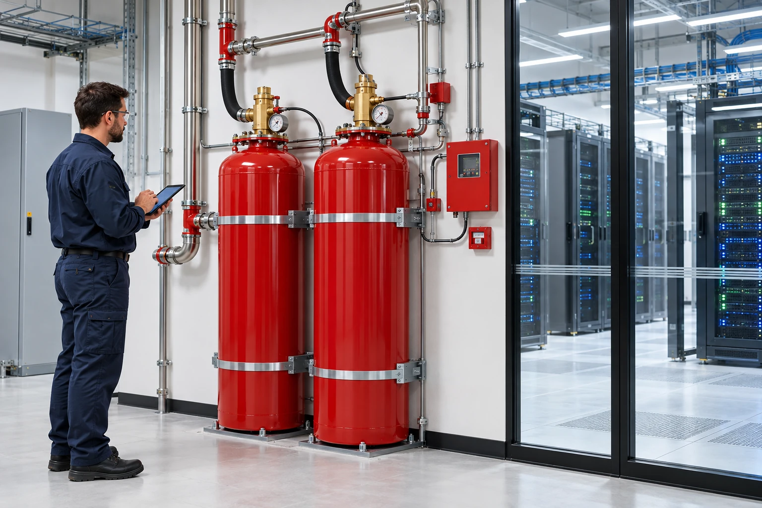 Specialty clean agent and chemical fire suppression system