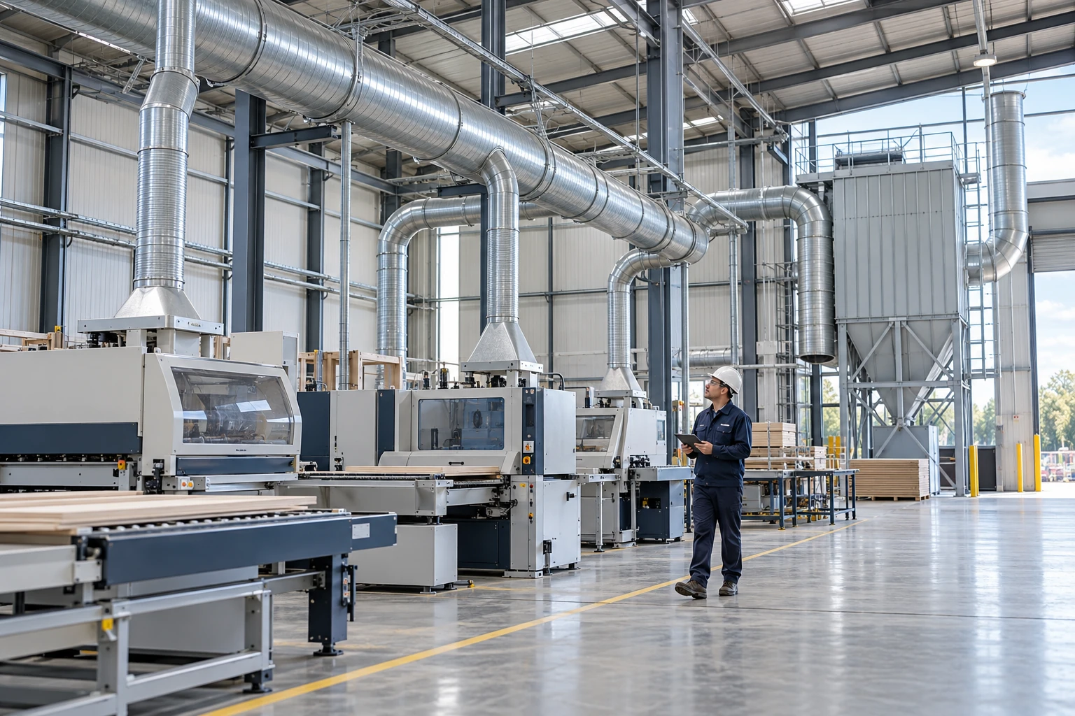 Industrial dust extraction engineering and collection system design